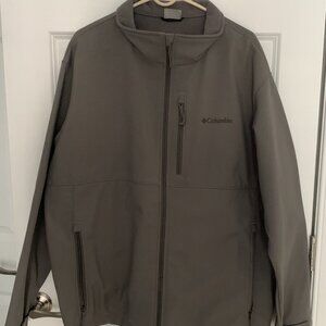 Grey Columbia Men's PHG Ascender II Softshell Jacket (XXL)